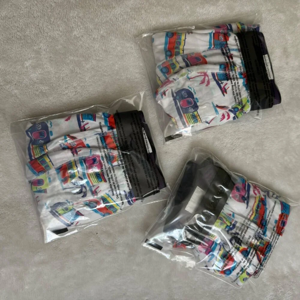 MeUndies mens boxer brief size medium multicolor campers beach‎ summer for three